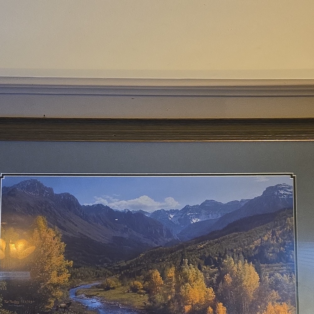Pat Pauley High Country Heaven Numbered Color Photo Matted Framed 2010