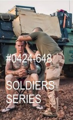 MALE PORTRAIT #0424-648 -soldiers series – haircut – free shipping in usa