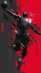 Street Basketball Inspired Graphic – Printable High-Quality Digital Image