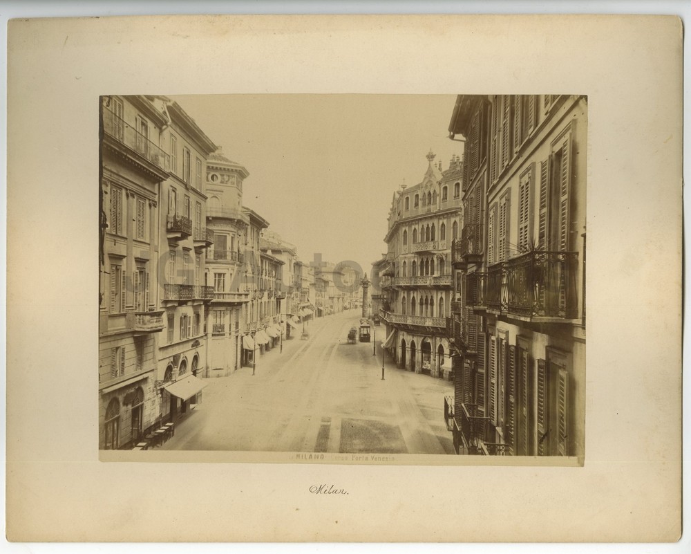 Italian History, Milan – Original Mounted Albumen Photograph