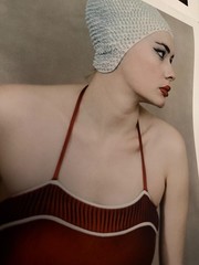 Billy & Hells – Original Gelatin Silver Photograph «Woman in Red Swimsuit»