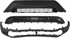 Front Bumper Lower Skid Plate Grille + Valance Panel Compatible with 2019 2020 2
