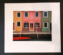 Dry Matted Photo of Burano Venice Italy Signed & Numbered 20″ x 18″