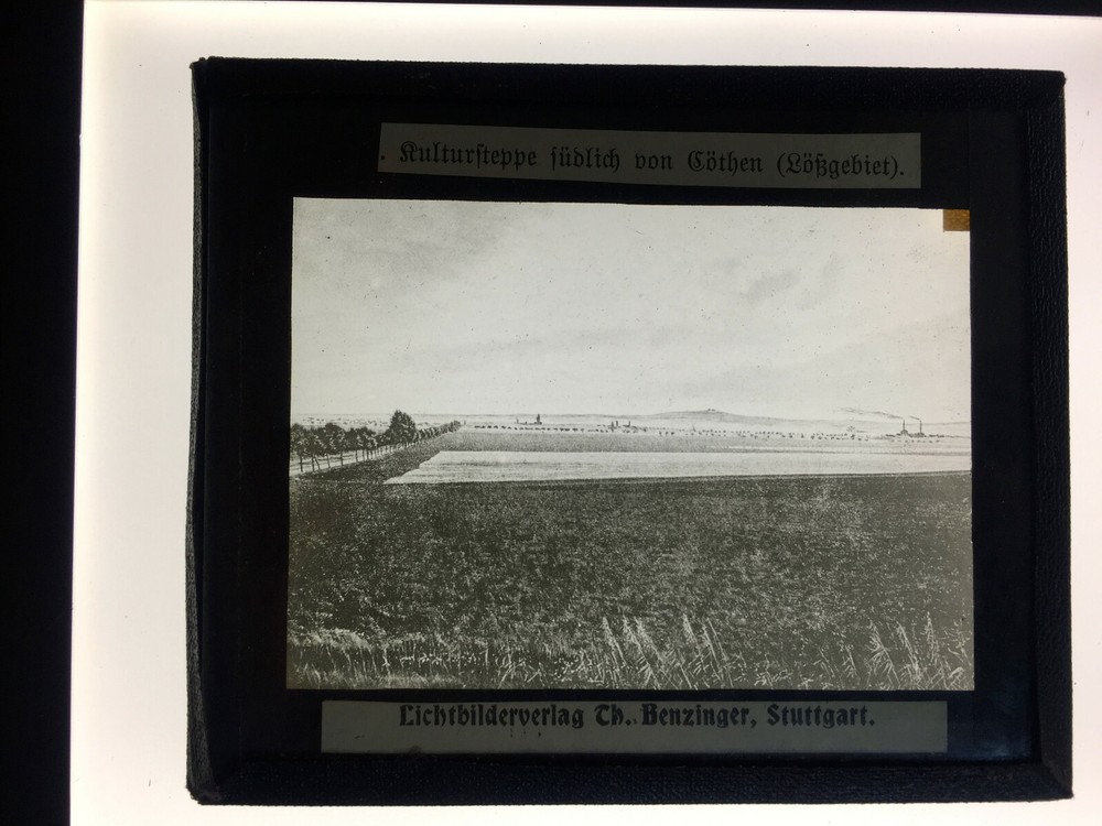 Original old glass slide/plate loess area cultural site approx. 1924 8.5x10cm SW-