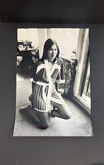 Large Original Silver Print Photo 1970 Vintage Asian Mannequin