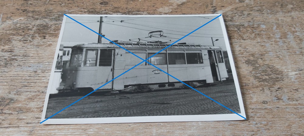 B/W Photo Tram Transport Company Dessau from 1981 Please Read!!!
