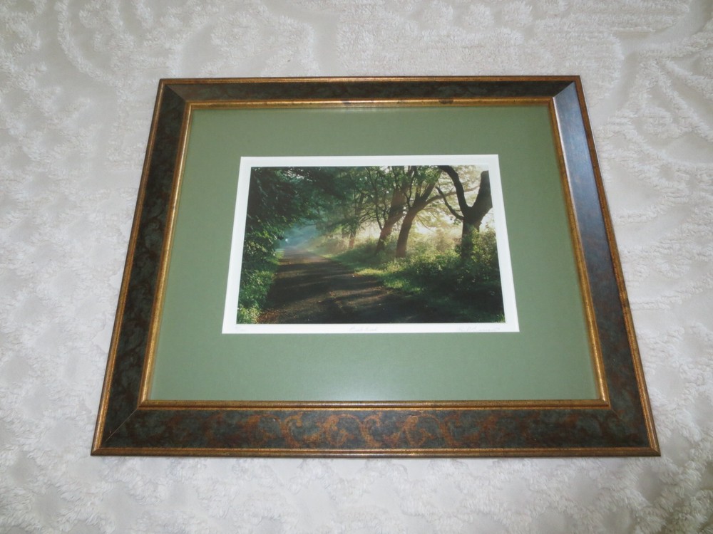 SIGNED Wood Framed PAUL GRECIAN BACK ROAD Art PHOTOGRAPH 42/150 – 18″ x 15″