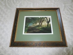 SIGNED Wood Framed PAUL GRECIAN BACK ROAD Art PHOTOGRAPH 42/150 – 18″ x 15″