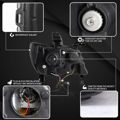Compatible with 2015-2022 Chevy Colorado, Left + Right Pair Headlamps Assembly,