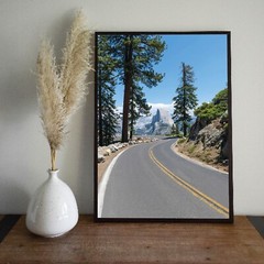 Half Dome Yosemite Glacier Point Print Horseshoe Curve, Yosemite National Park