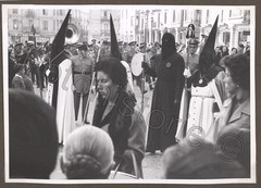 Photo Spain Leon Procession Semana Santa Nazarenos Band 1950s