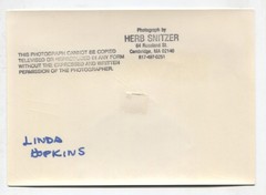 LINDA HOPKINS 5×7 Photograph by HERB SNITZER B&W Photo