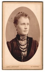 Photograph Carl L. Stephan, Glauchau, Hope 47, Young Woman with Necklaces