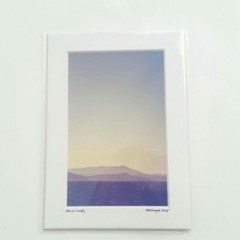 Matted Photo Print Marin County CA Sky Modern Photography Home Decor Mountains