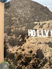 Vintage Large Photograph Hollywood Sign And Burbank 36×24