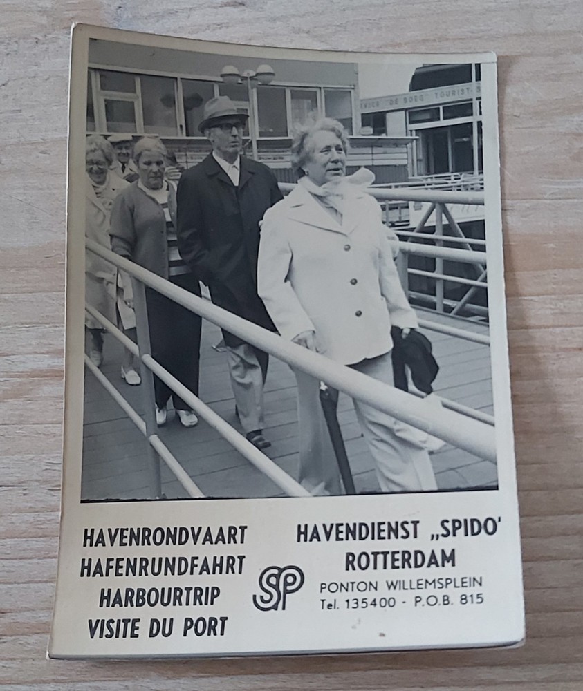 Old B/W Photo NETHERLANDS ROTTERDAM SPIDO HAVENDIENST HAVENRONDVAART HARBOURT.