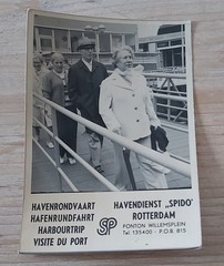 Old B/W Photo NETHERLANDS ROTTERDAM SPIDO HAVENDIENST HAVENRONDVAART HARBOURT.