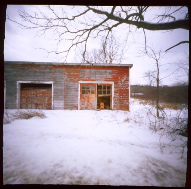 Country Garage Pinhole Photo Medium Format Archival GICLÉE PRINT