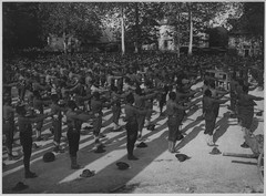 WWI African American Cantonment Camp Exercise Marne Front France Enhanced Photo
