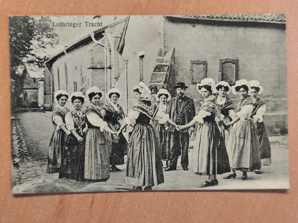 Postcard postcard Lorraine costume used Heilbronn F3