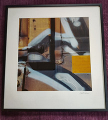 Robert Roscoe? Fine Art Photography, «Railroad Car #1» Hand Signed, Framed, Art