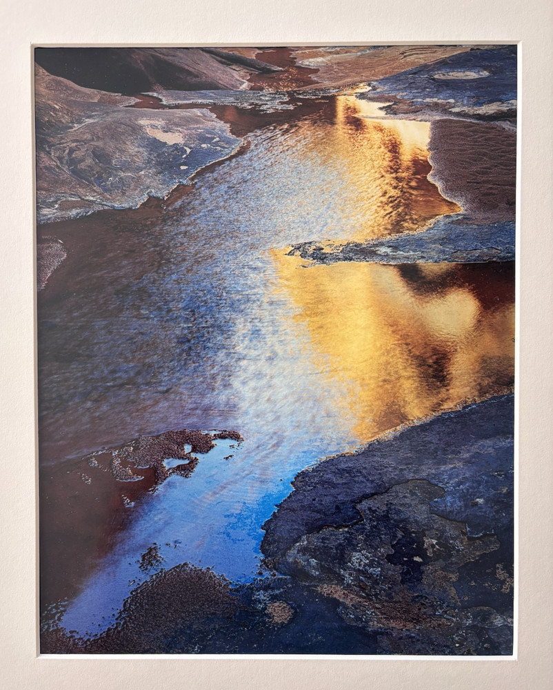 ELIOT PORTER «River edge at sunset, below Piute Rapids» (1962) Signed C-Print