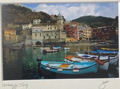 Vernazza Framed Photo-4” X 6” Photo 11.75” X 10.75” Frame Matted And Glass