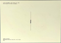 Allen Ginsberg 1966 Fotofolio Art Print Card Photo By Fred W. McDarrah 4.25”x6”