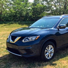 Headlight Assembly for 2014 2015 2016 Nissan Rogue Clear Lens Black Housing with