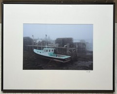 Original SAM MURFITT ‘ Silver Dollar’ BOAT MAINE Fishing Traps DOCK Photograph
