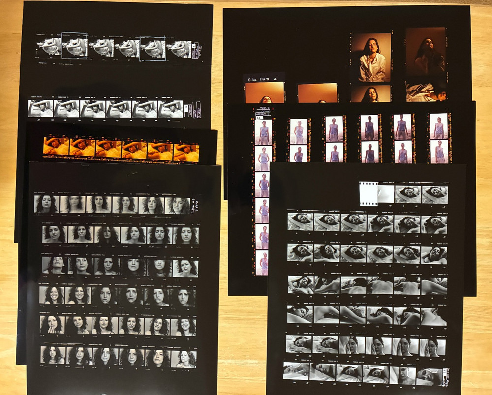 1999 S Vega Model Photo Lot Contact Sheets Polaroids Daniel Kim MIKCO Fashion