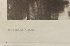 Original EDWARD CURTIS Kutenai Camp NATIVE AMERICAN Canoe & Teepee Photogravure