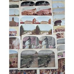 (46) VTG Stereoscope Views Cards Side-by-Side Religous/Around the World