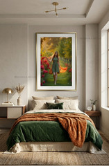 Digital Image Picture Photo Wallpaper Background Lovely Girl Flower Garden Art