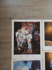 Collectible NASA 2 Prints Of Apollo8, 9, 10, 11 Moon 11” X 14”, 19 Total Prints