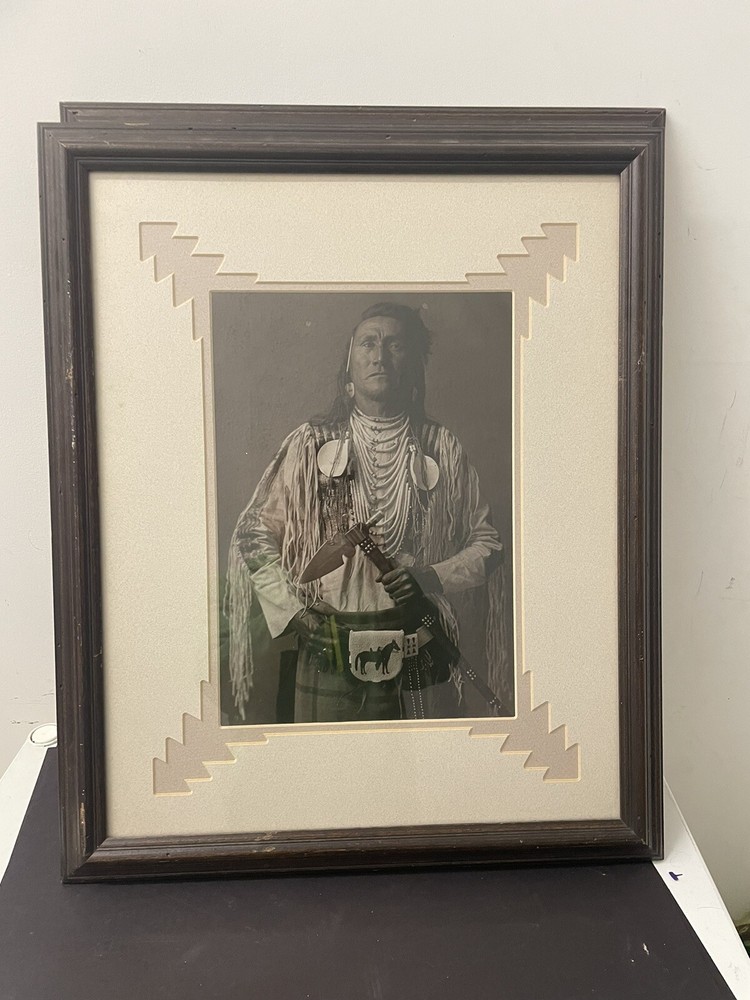 VINTAGE VERY RARE EDWARD CUSTIS Native American Indian Navaho Sepia PHOTOGRAPH