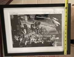 ADRIANO FICARELLI Title: GIRL IN THE SIDEWALK Framed Signed