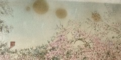 Antique Wallace Nutting Signed Hand Colored Photo Honeymoon Cottage Framed Art