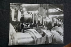 Photo Krupp Hüttenwerke 1976 crankshaft for marine diesel engines 18 x 24 cm