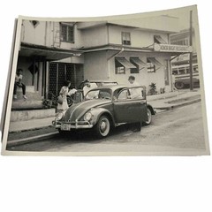 1954 Volkswagon Beetle VW Philippines License Coke Sign Photo Car