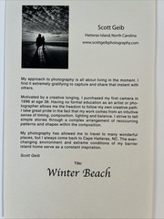 Scott Geib Winter Beach Cape Hatteras Island Outer Banks NC Photograph Photo