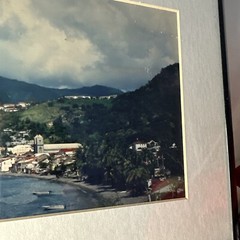 Saint Pierre Martinique Black Framed Photo Mount Pelee Volcano Caribbean