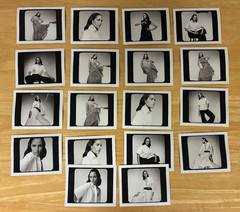 1999 S Vega Model Photo Lot Contact Sheets Polaroids Daniel Kim MIKCO Fashion