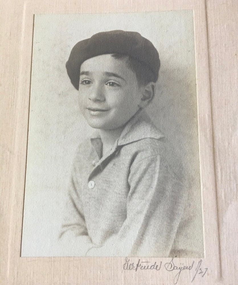 PORTRAIT OF YOUNG BOY PHOTOGRAPH BY GERTRUDE SAYEN 1927 SIGNED PHILADELPHIA PA