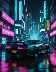2 Cyber Punk City 2077, Modern Picture Background JPEG ONLY