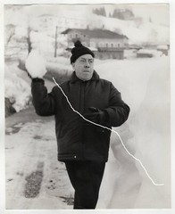 30×24 Vintage Archive Photo 1966 Fernandel in Megeve Don Camillo Interphoto Milano