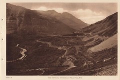 Canadian Pacific Rockies Byron Harmon Vandyck Photogravure The Spiral Tunnel