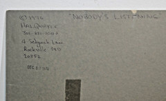 B&W Photograph- Signed Matted- 1976 Free speech public square no one listens!