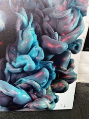 Alberto Seveso Colorful Ink Water Abstract Canvas Wall Art Modern Photography