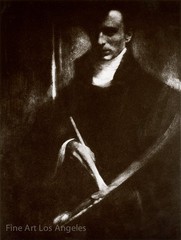 Edward Steichen Photo, «Self Portrait with Palette and Brush» 1903